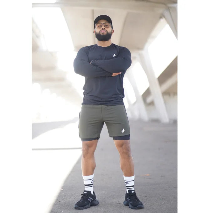 THE WOLFZ ENSEMBLE LONGSLEEVE & SHORT MOTION FIT