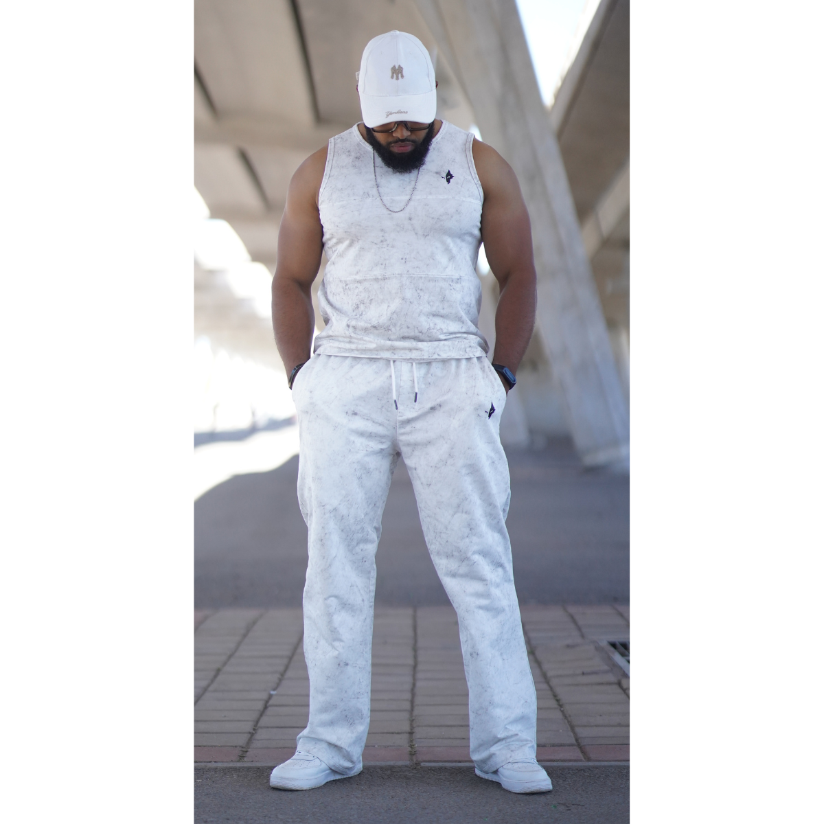 THE WOLFZ SLEEVELESS & PANT ARCTIC MARBLE EDITION