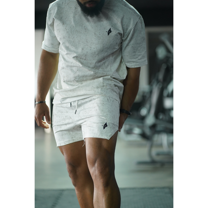 THE WOLFZ ENSEMBLE T-SHIRT & SHORT MARBLE EDITION