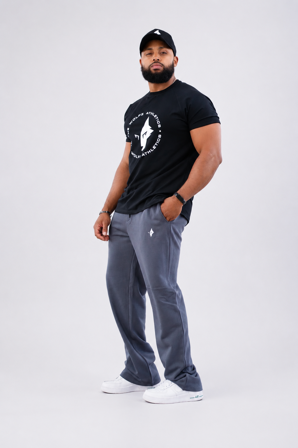 THE WOLFZ STREET WIDE PANT GREY