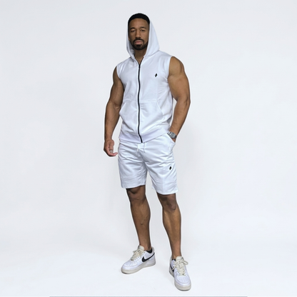 THE WOLFZ SLEEVELESS HOODIE ZIP & SHORT