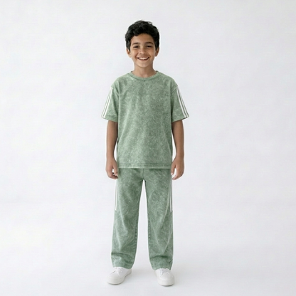 THE WOLFZ T-SHIRT & PANT KIDS UTILITY