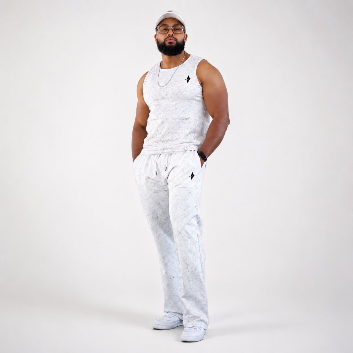 THE WOLFZ SLEEVELESS & PANT ARCTIC MARBLE EDITION