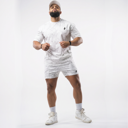 THE WOLFZ ENSEMBLE T-SHIRT & SHORT MARBLE EDITION
