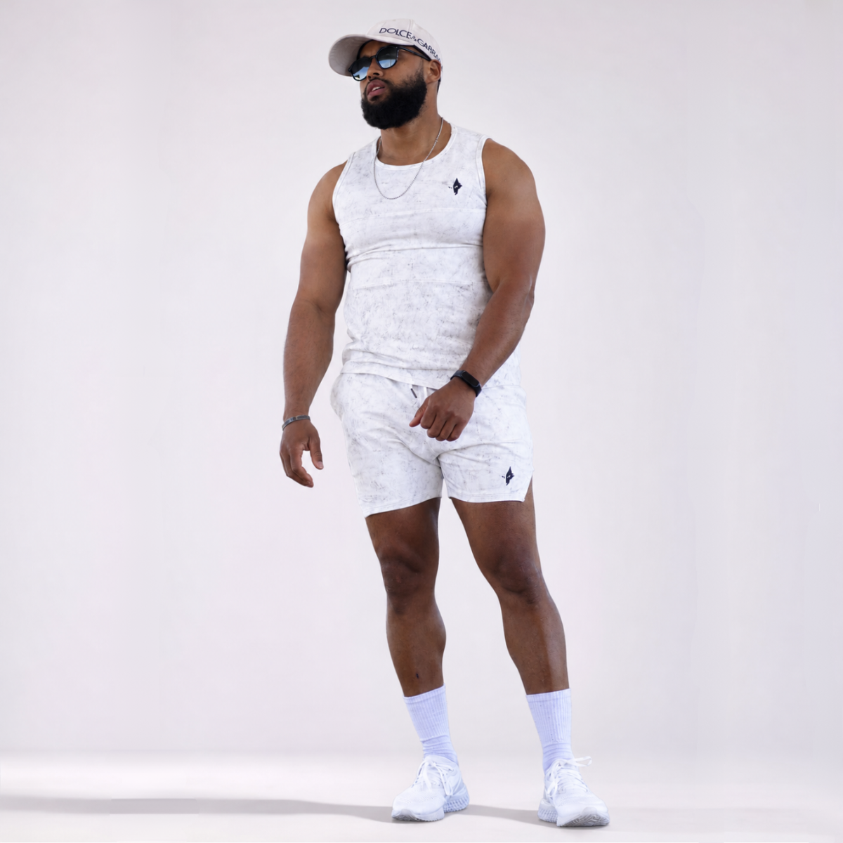 THE WOLFZ SLEEVELESS & SHORT ARCTIC MARBLE EDITION
