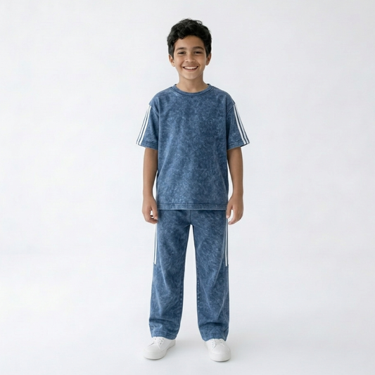 THE WOLFZ T-SHIRT & PANT KIDS UTILITY