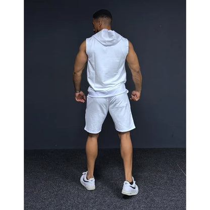 THE WOLFZ SLEEVELESS HOODIE ZIP & SHORT